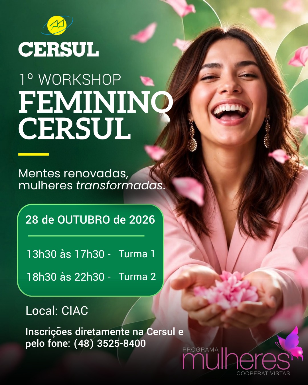 CERSUL promove 1º Workshop Feminino com foco em conhecimento e transformação