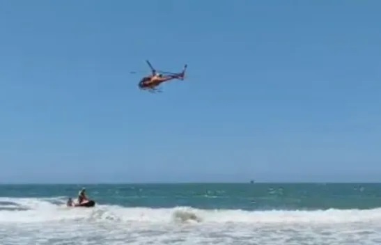 Jovem de 22 anos está desaparecido em Itajaí após se afogar na Praia de Cabeçudas