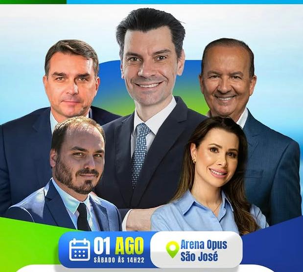 Ulisses Gabriel lançará sua candidatura ao lado de Jorginho Mello e Flávio Bolsonaro